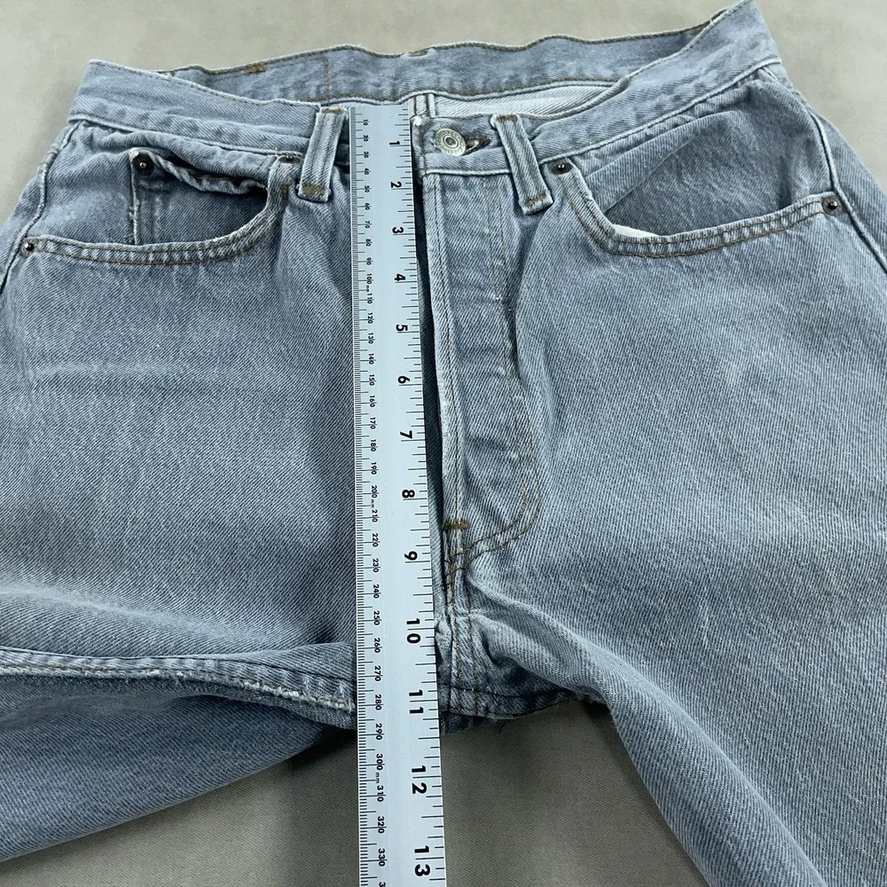 Vintage Levis‎ 501 Jeans Mens 32x30 Gray 80s Denim Distressed Faded (Fits 28x29)
